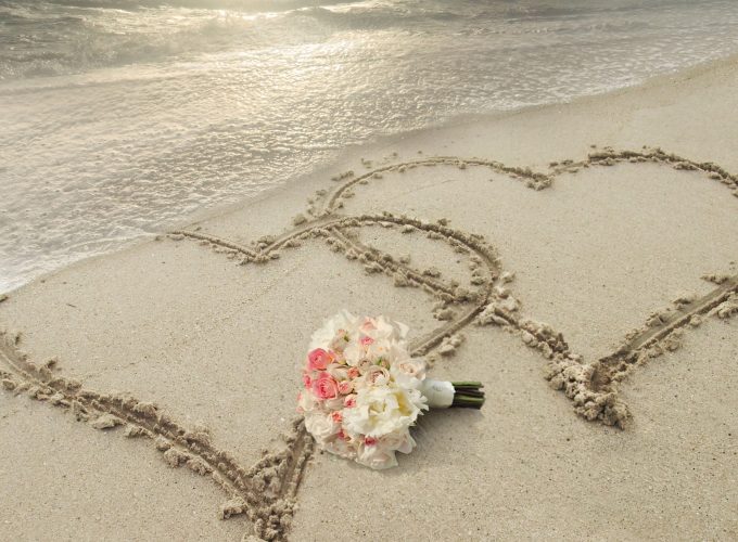 Stock Images love image, heart, 8k, beach, Stock Images 3582314041